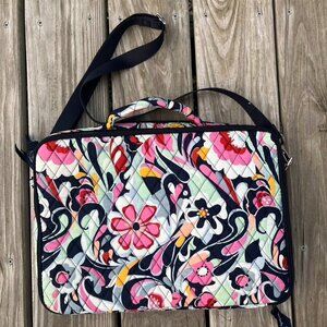 Vera Bradley Large laptop case blue pink floral